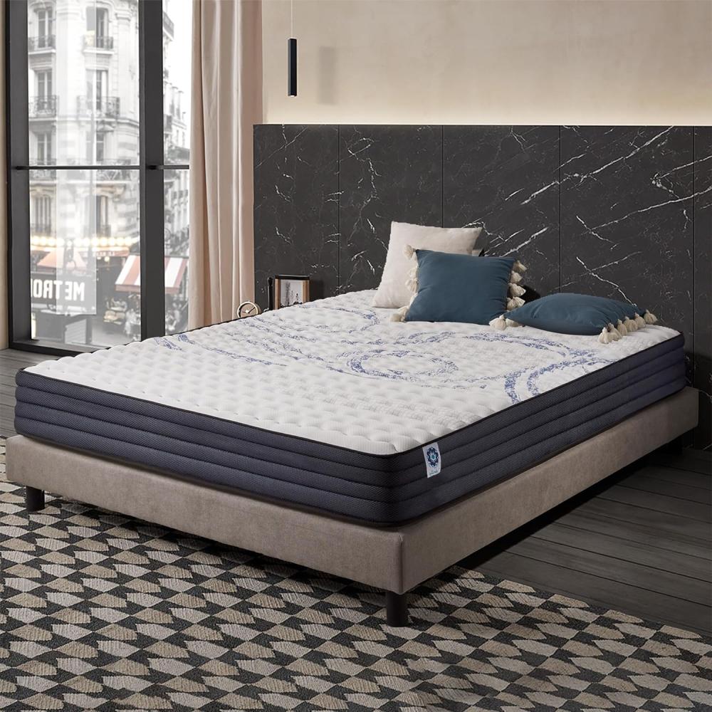 naturalex | Perfectsleep | Matratze 180x200 cm | Memory und Blue Latex-Technologie Extra Komfort HR | Perfekter Halt mit Atmungsaktivem Schaumstoff | Ergonomisch Entspannend und Hypoallergen Bild 1
