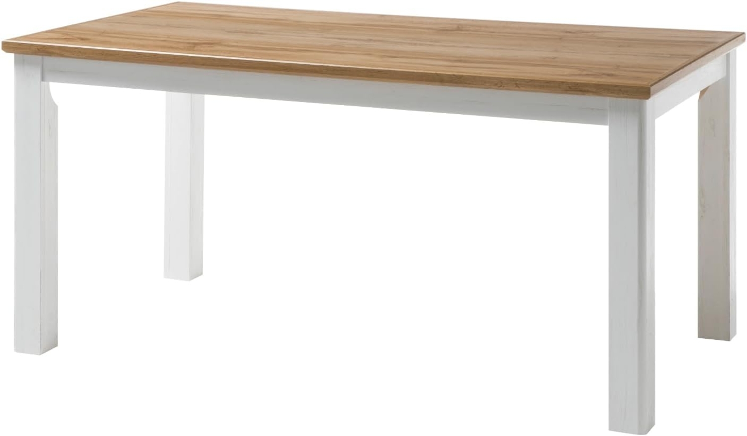 Esstisch Hemsby in weiß Pinie / Eiche Landhaus 158 x 88 cm Bild 1