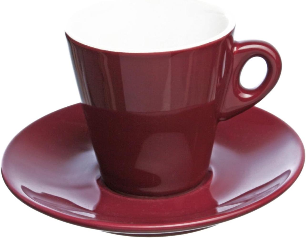 mara   TOGNANA Snackschale 4er Set Espressotasse mit Untertassenn, Pflaume Keramik Bild 1