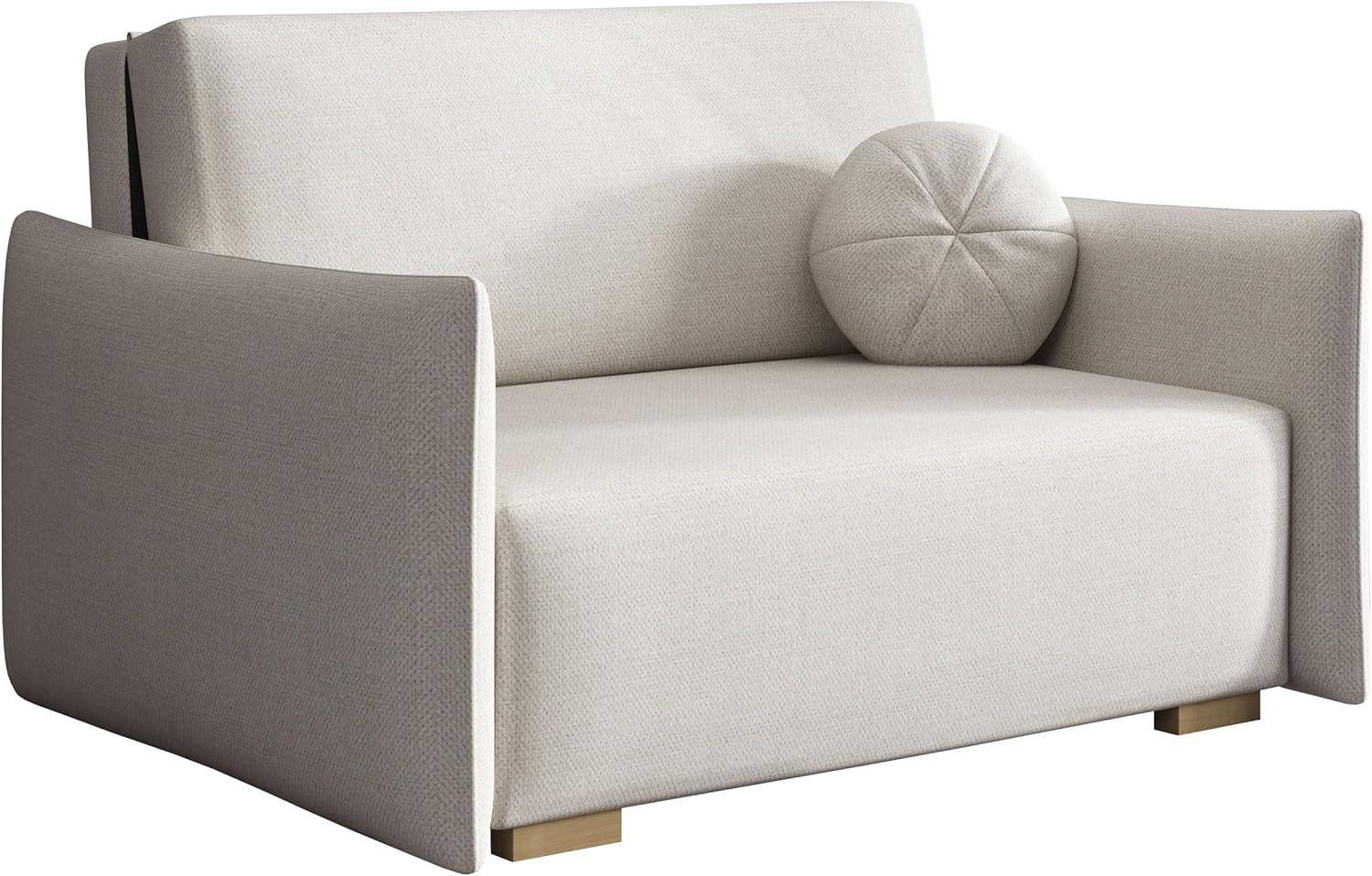 Sofa Viva Glov II mit Schlaffunktion, 2 Sitzer Schlafsofa mit Bettkasten (Farbe: Soul 01) Bild 1