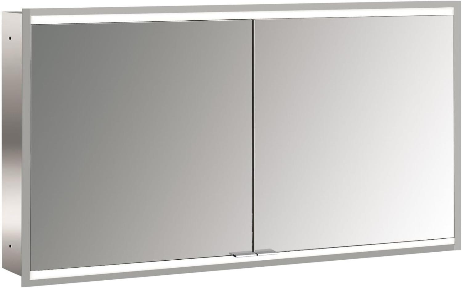Emco prime 2 Lichtspiegelschrank, 1300 mm, 2 Türen, Unterputzmodell, IP 20, mit Lichtpaket, Ausführung: Glasrückwand verspiegelt - 949706057 Bild 1