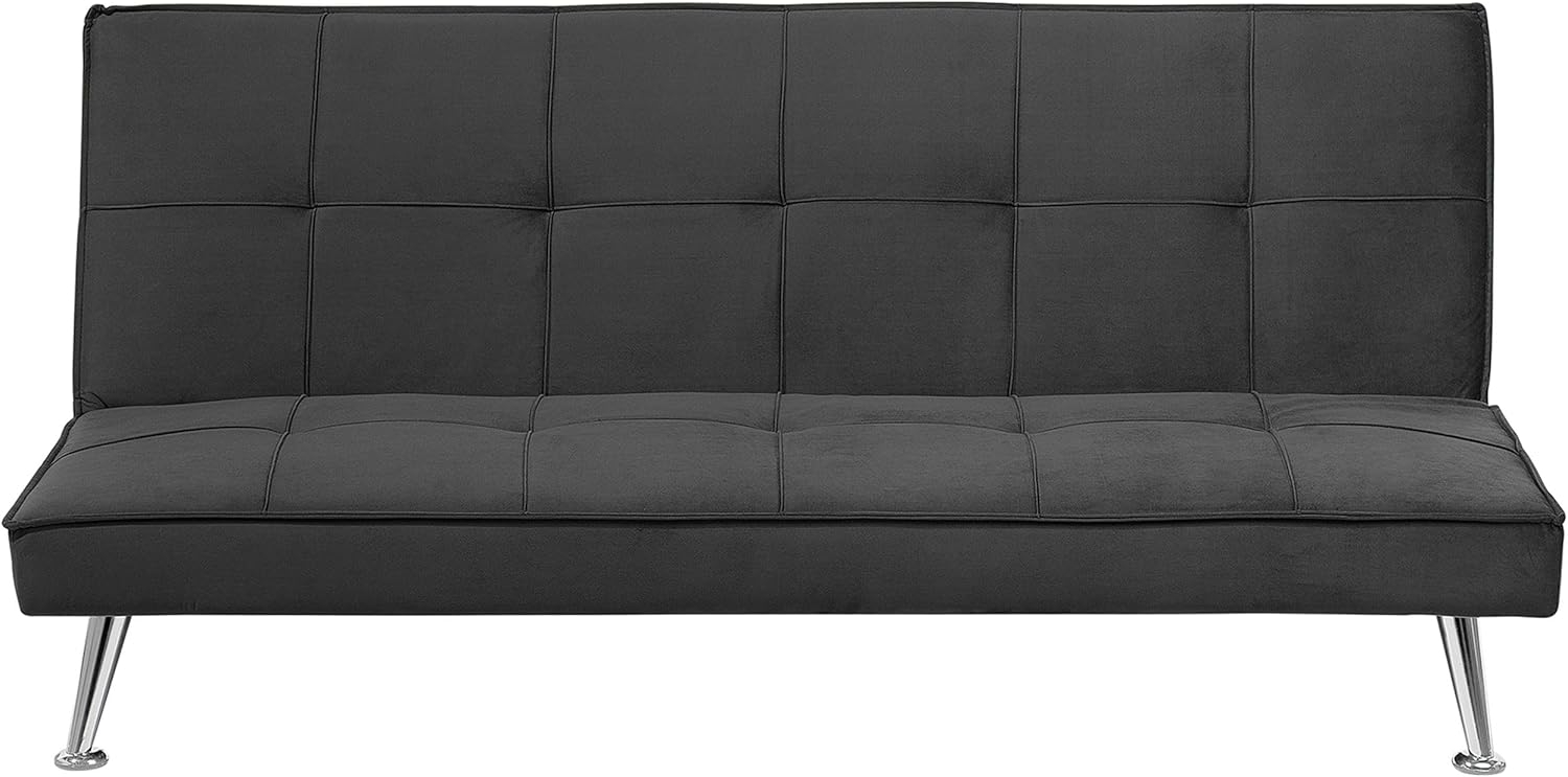 Schlafsofa 3-Sitzer Polsterbezug grau HASLE Bild 1