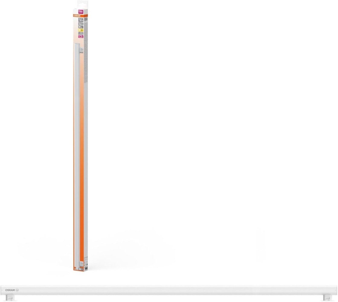 Osram LEDinestra stabförmige LED-Lampe aus gefrostetem Kunststoff, S14s Fassung, dimmbar, warmweißes Licht mit 2700 K, 100 cm lang, 9.9 W, 1055 lm, ausgezeichnete Farbwiedergabe mit CRI 90, EEK F. Bild 1