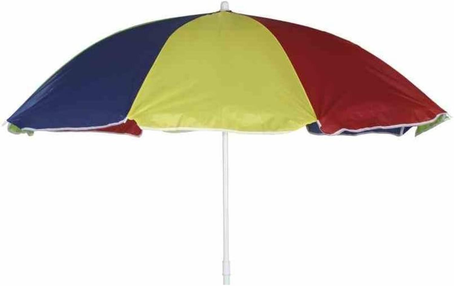 Siena Garden Sonnenschirm Bunt Sonnenschutz Schirm Strandschirm Ø 180 cm Bild 1