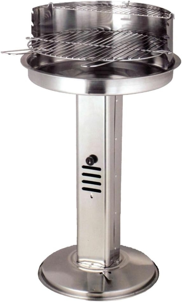 Edelstahl Standsäulengrill Bild 1
