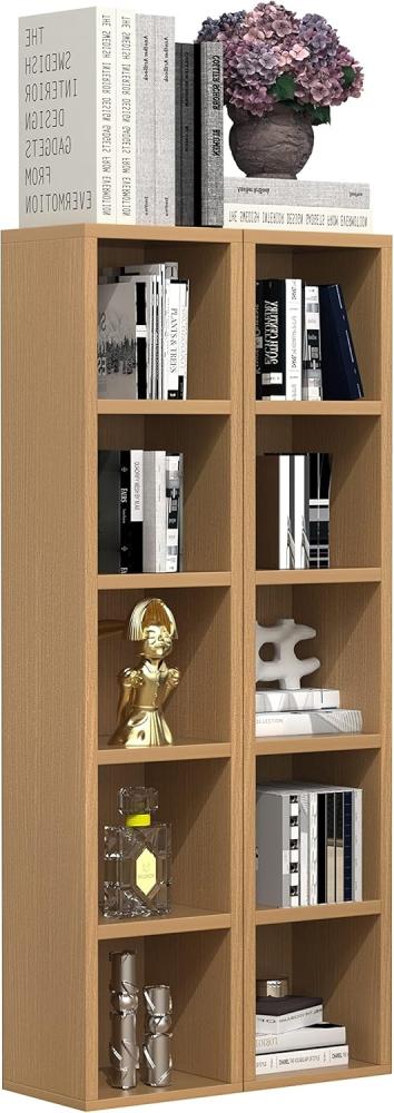 VCM Standregal Holz CD DVD Stand Aufbewahrung Deko Regal Megosa S, 1-tlg. Bild 1