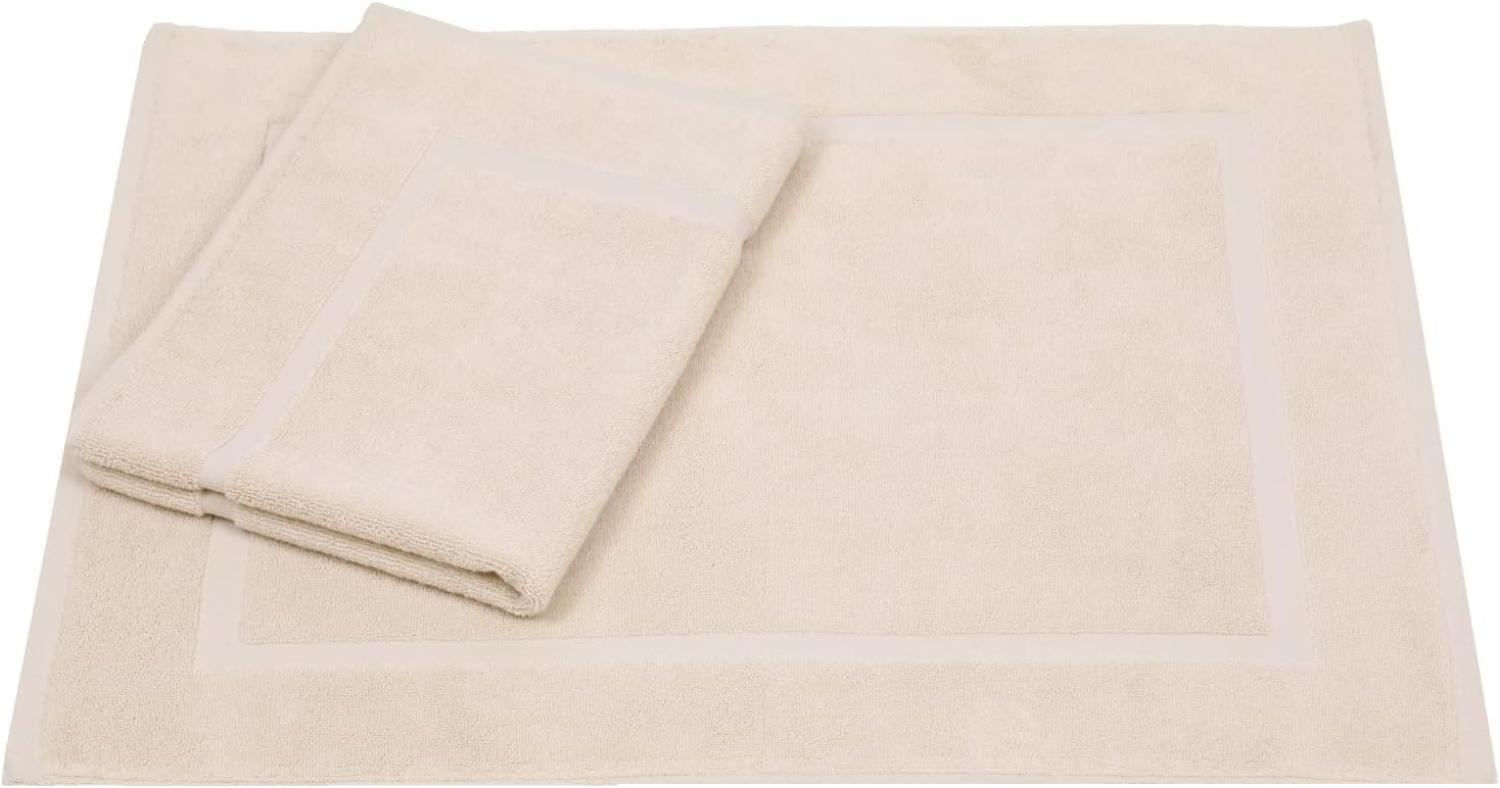 Betz Badematte 2er Set Badvorleger Premium Badematte Badteppich Größe 50x70 cm, beidseitig nutzbar, Baumwolle, Qualität 650g/m² Bild 1