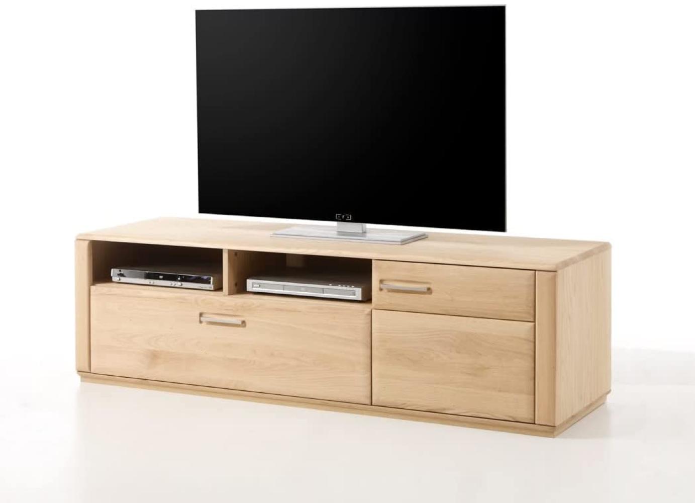 Lowboard Senta 8 Eiche bianco teilmassiv 179x50x51 TV-Möbel TV-Schrank Bild 1