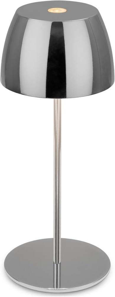 Brilloner LED-Tischlampe Serina unplugged 2,5W, dimmbar, IP44, chrom Bild 1