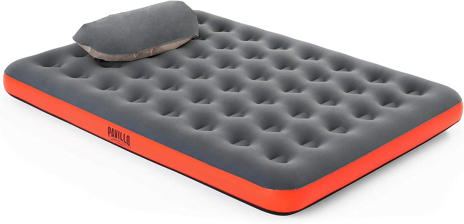 Pavillo™ Luftbett mit Kissenpumpe Roll & Relax Double XL/Lo 203 x 152 x 22 cm Bild 1