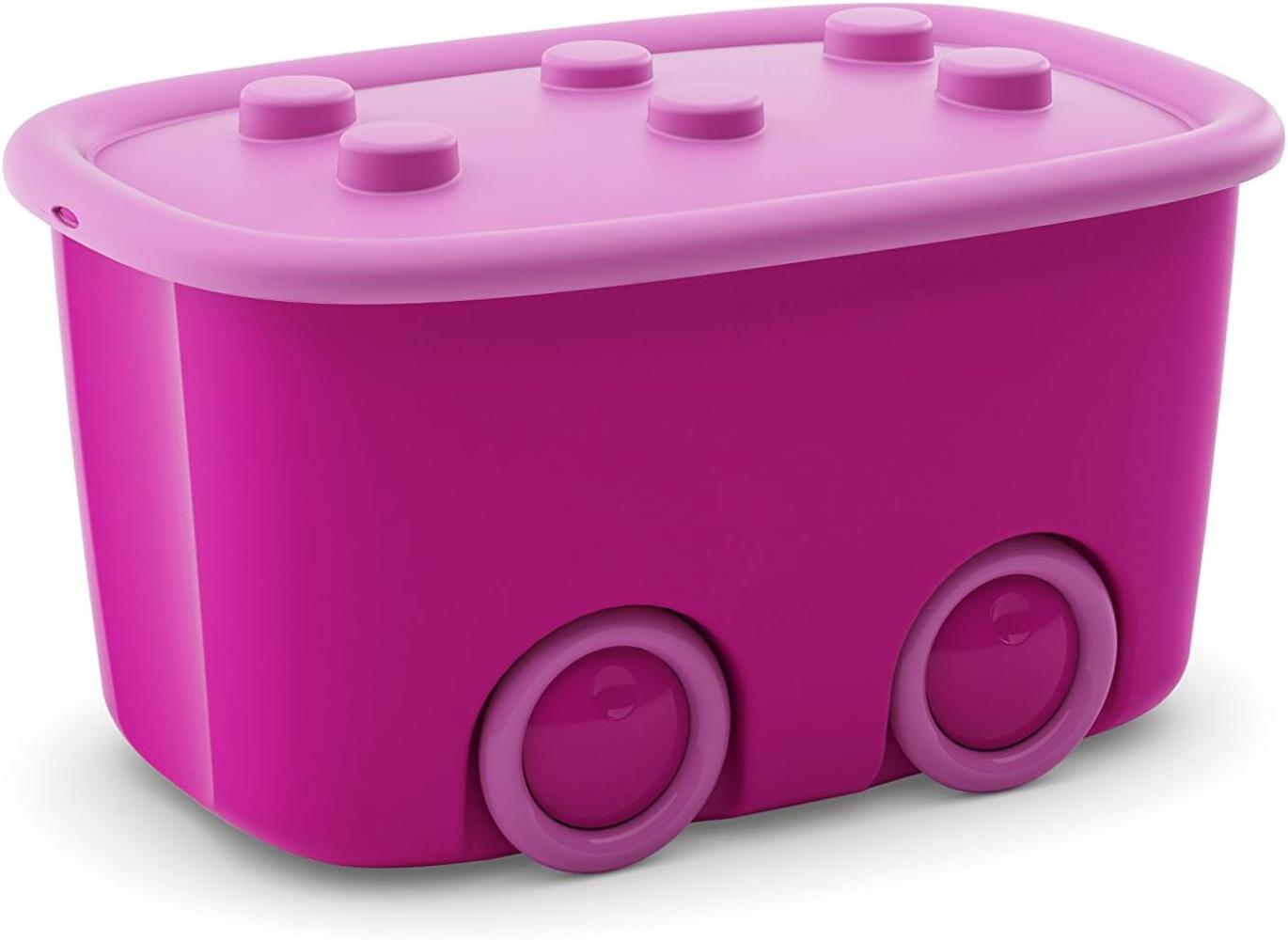 Kis Alto L Aufbewahrungsbox Funny Box 46 Liter in violett-rosa, Plastik, 58x38.5x32 cm Bild 1