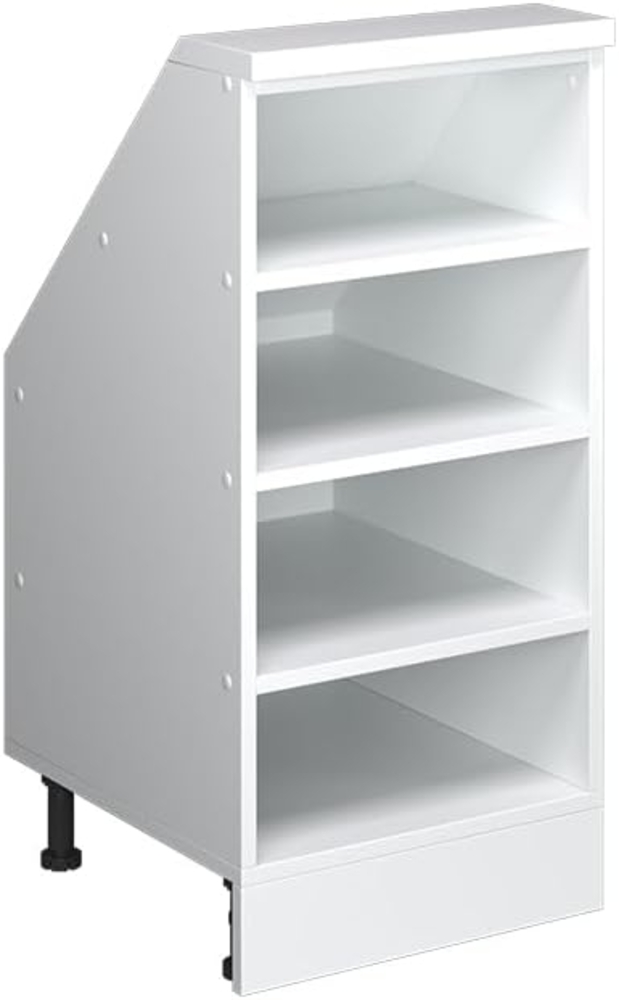 Dachschrägenschrank Rion Weiß 40 x 81.6 cm mit 4 Fächern Vicco Bild 1