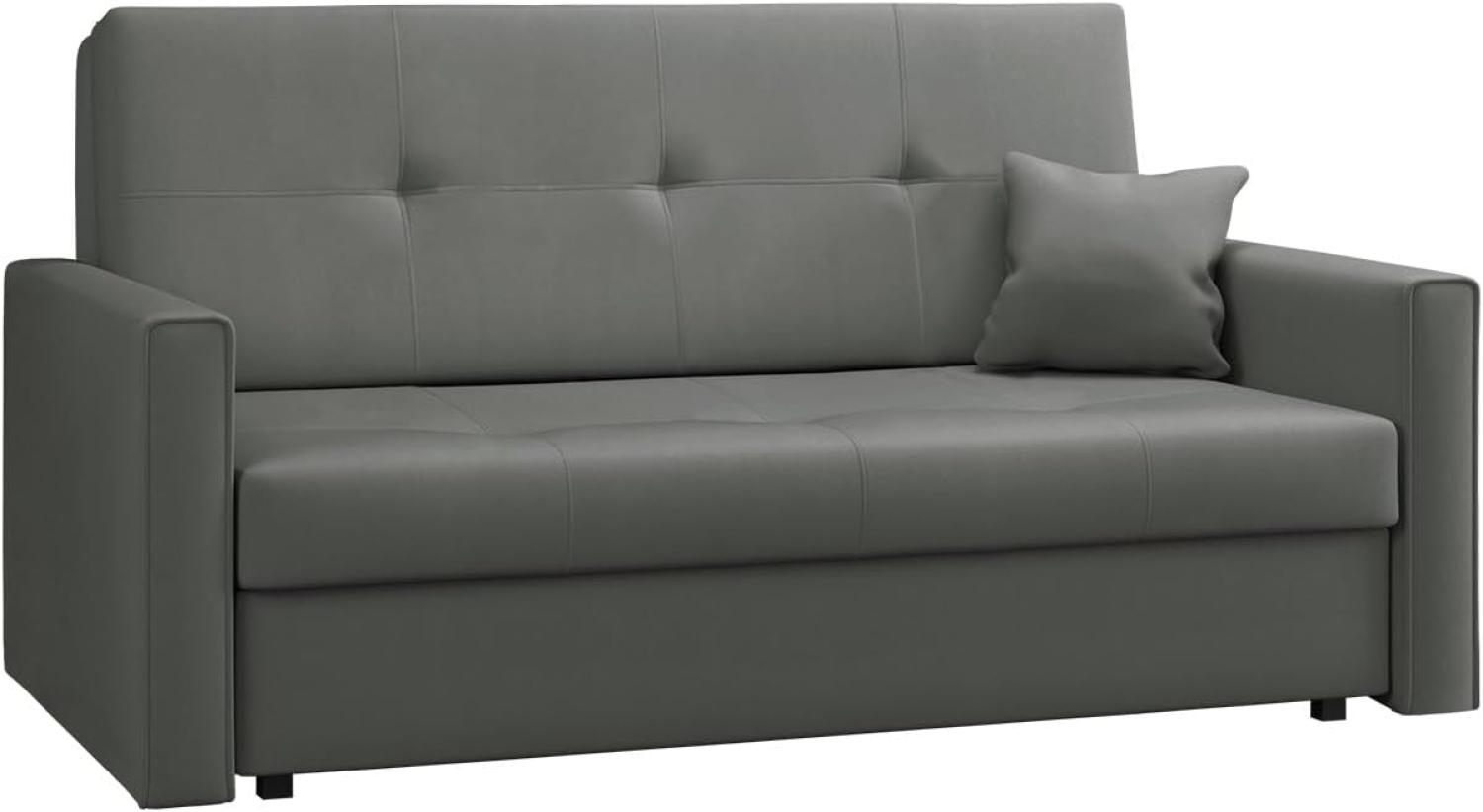 MIRJAN24 Schlafsofa Viva Bis III, mit Bettkasten und Schlaffunktion, inkl. Kissen, 3 Sitzer, Metallfüße Bild 1