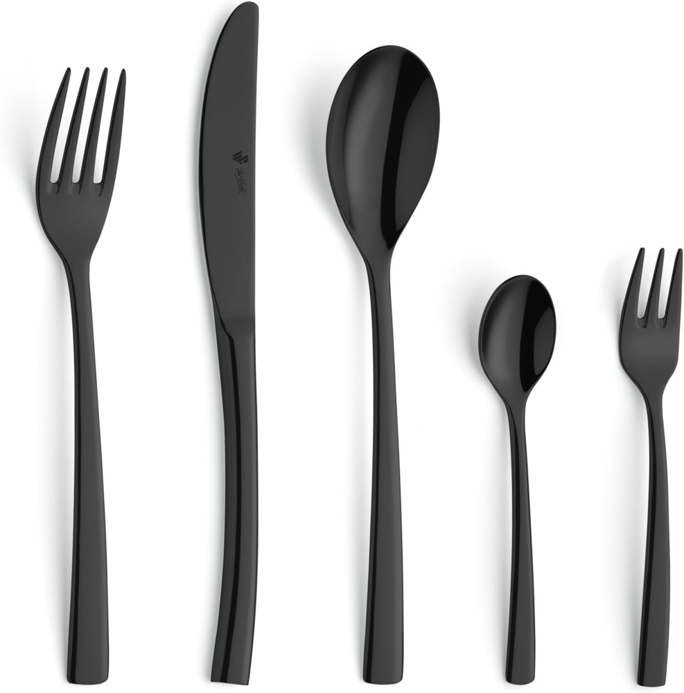 Paul Wirths SWING Besteckset 30-teilig PVD schwarz hochglanzpoliert Bild 1