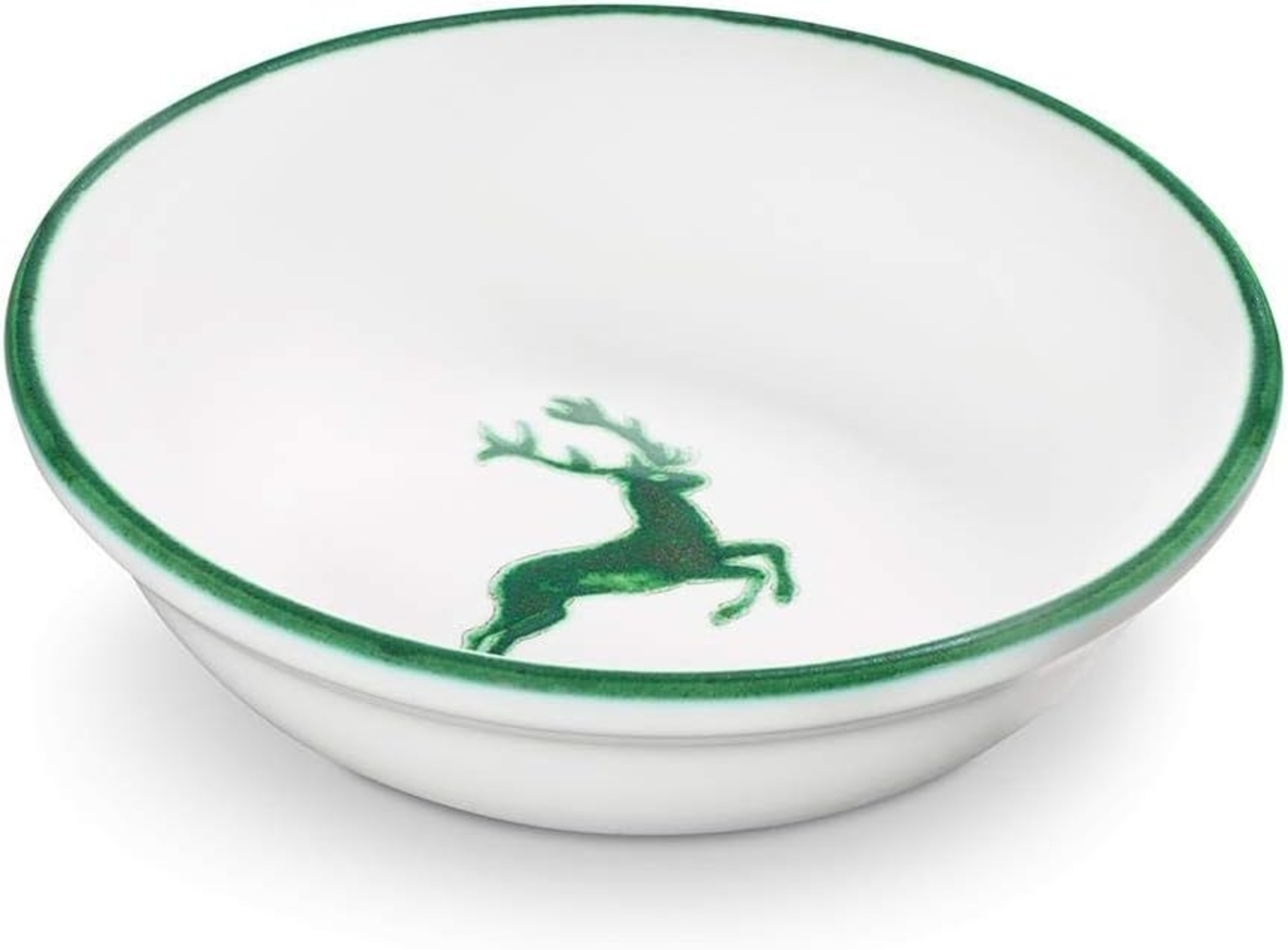 Gmundner Keramik Grüner Hirsch, Müslischale klein (Ø 14cm) Bild 1
