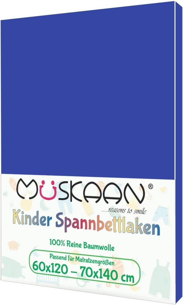 TRENDBUY24 Spannbettlaken Kinder Spannbettlaken 60x120 - 70x140 cm, Baumwolle, Gummizug: ja, (1 Stück), JERSEY Bild 1