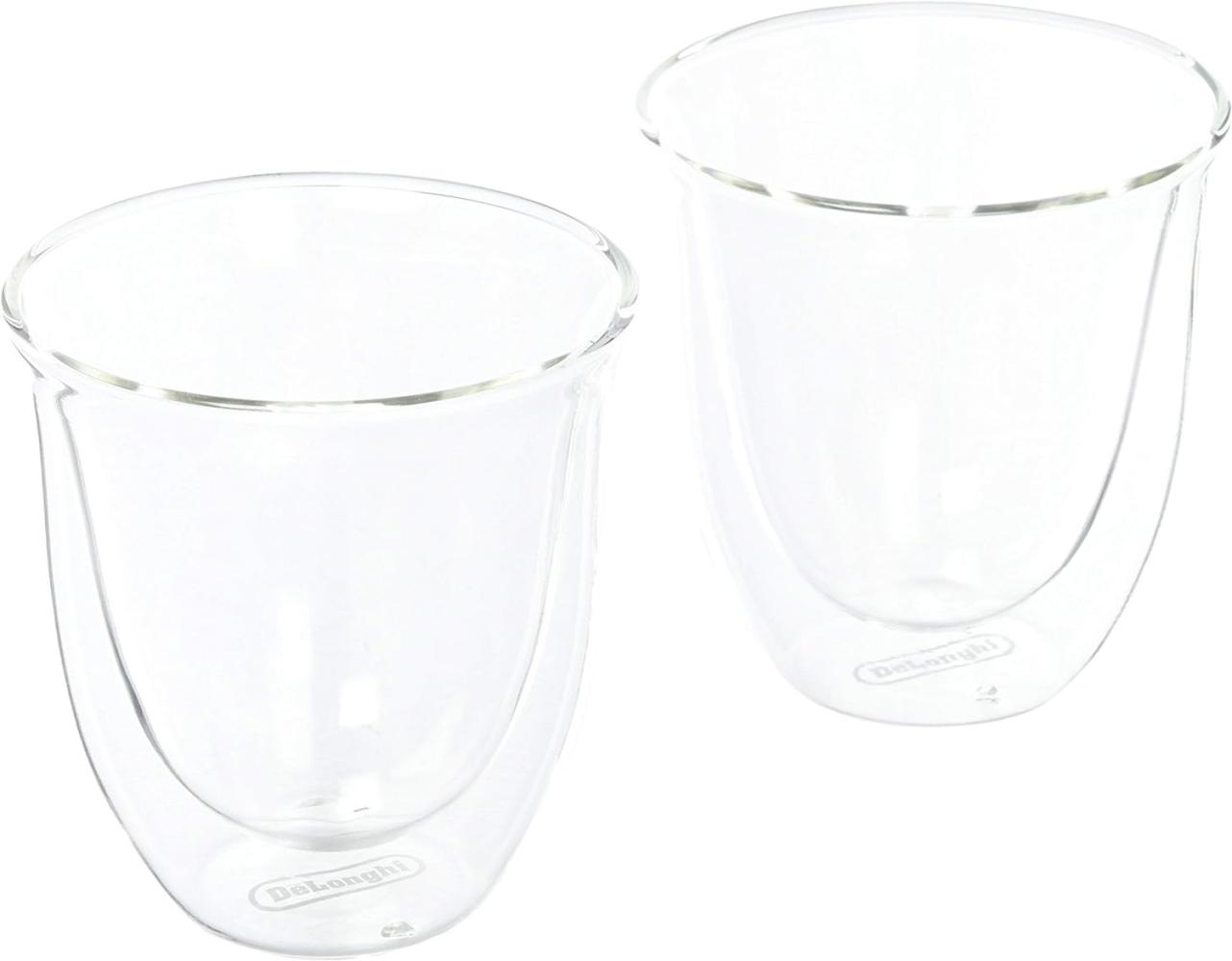 Gläser-Set DeLonghi 5513284161,DLSC311 2x Cappuccino-Gläser, doppelwandig 190 ml Bild 1