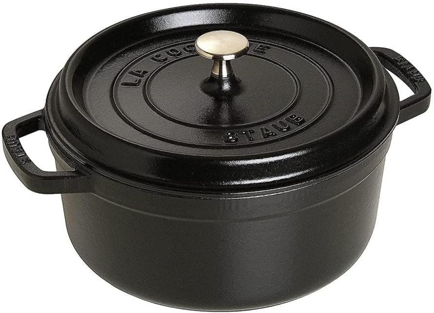 Staub Cocotte - 24 cm - 3. 8 L Black Bild 1