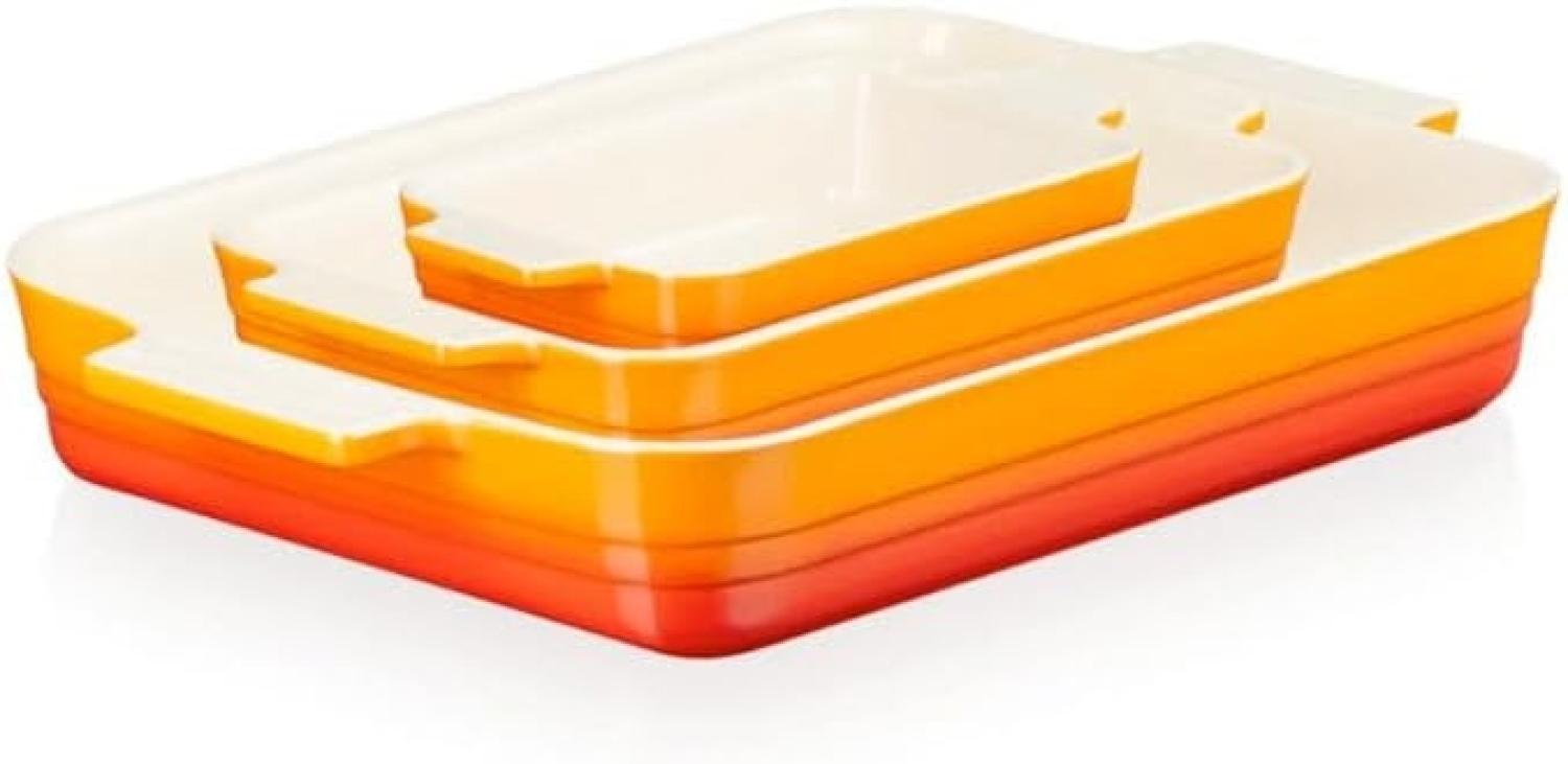 Le Creuset Auflaufform Set ofenrot - Orange Bild 1