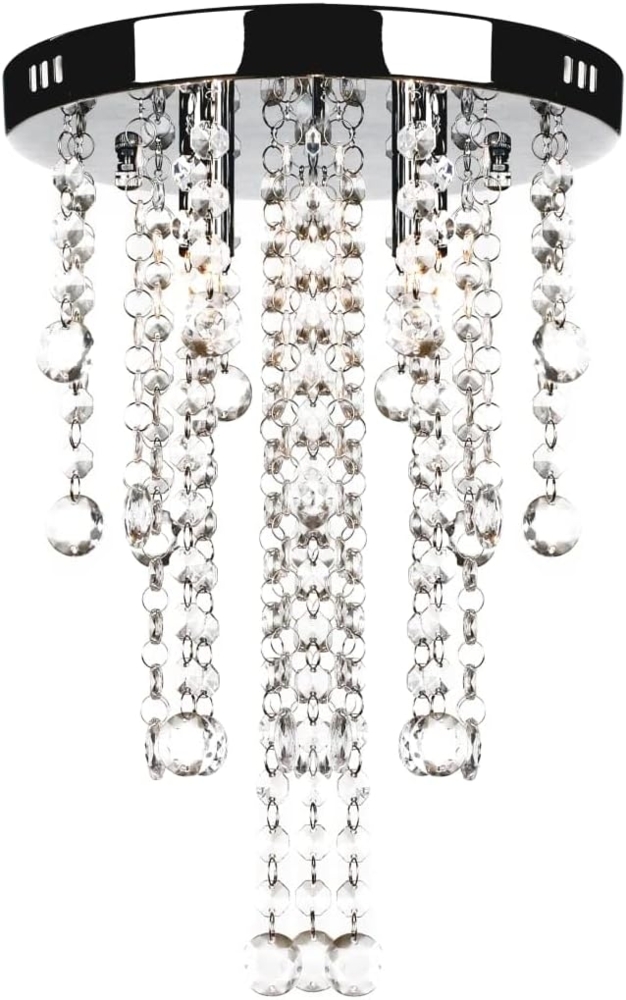 Hängelampe edle Deckenlampe mit transparenten Kristallperlen 241382 Bild 1