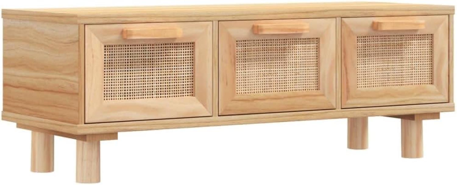 vidaXL Couchtisch Braun 80 x 40 x 30 cm Holzwerkstoff & Massivholz Kiefer [345620] Bild 1