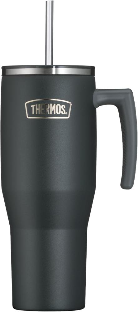 THERMOS Isolier-Trinkbecher mit Strohhalm black mat 1,1 Bild 1