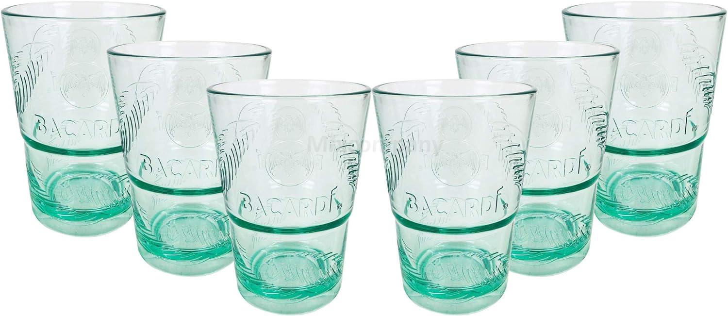 Bacardi Rum KUNSTSTOFF Glas - Gläser Set - 6x Kunststoff Gläser Mojito Longdrinkglas Cuba Libre Cocktail Bar Bild 1