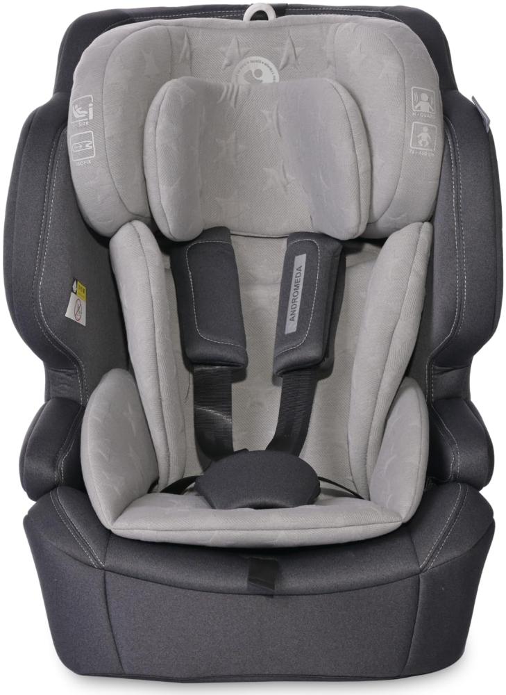 Lorelli Kindersitz Andromeda i-Size (76-150 cm) Isofix, Top Tether, verstellbar hellgrau Bild 1