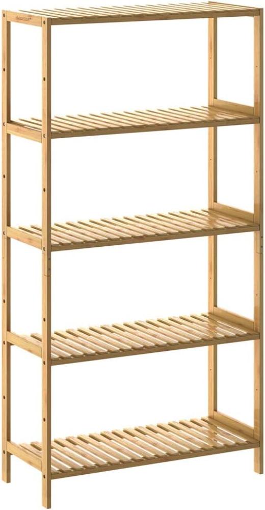 Casaria Standregal, mit 5 Ablagen Höhenverstellbar 130x60x26 cm Stabil Küchenregal Bild 1