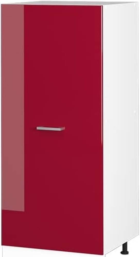 Vicco Hochschrank R-Line, Bordeaux Hochglanz/Weiß, 60 cm Bild 1