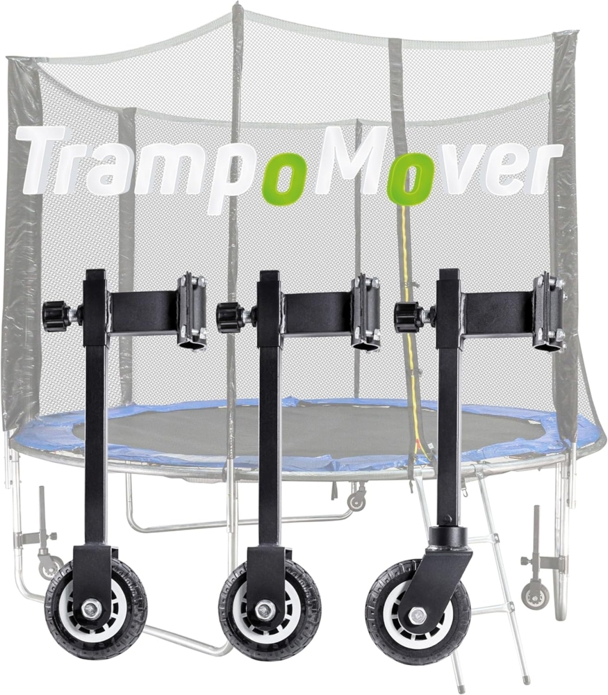 TrampoMover Räder zum verschieben von Trampolinen Transportrollen 3 Rollen Bild 1