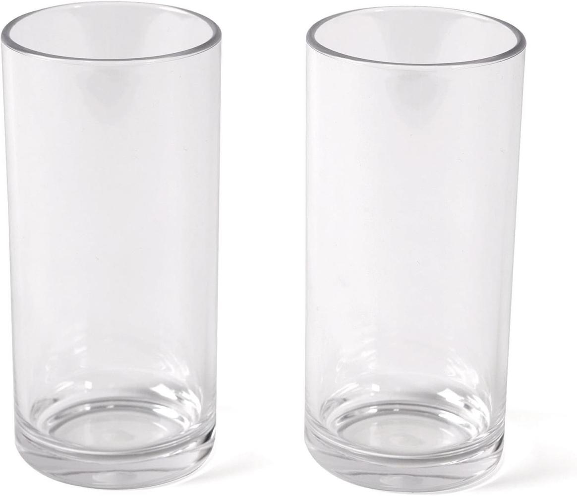 Bo-Camp Glas 2er Set Longdrink Gläser Polycarbonat, Polycarbonat, Camping Wasser Trink Glas 300 ml Bild 1