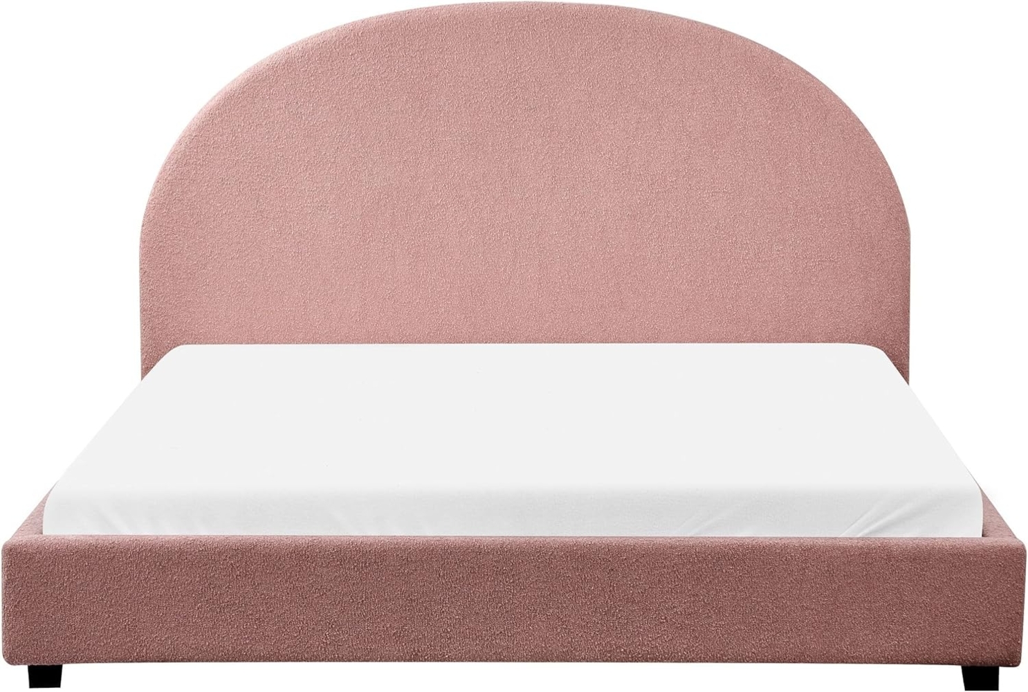 Wasserbett Bouclé VAUCLUSE 160 x 200 cm Pastellrosa Bild 1