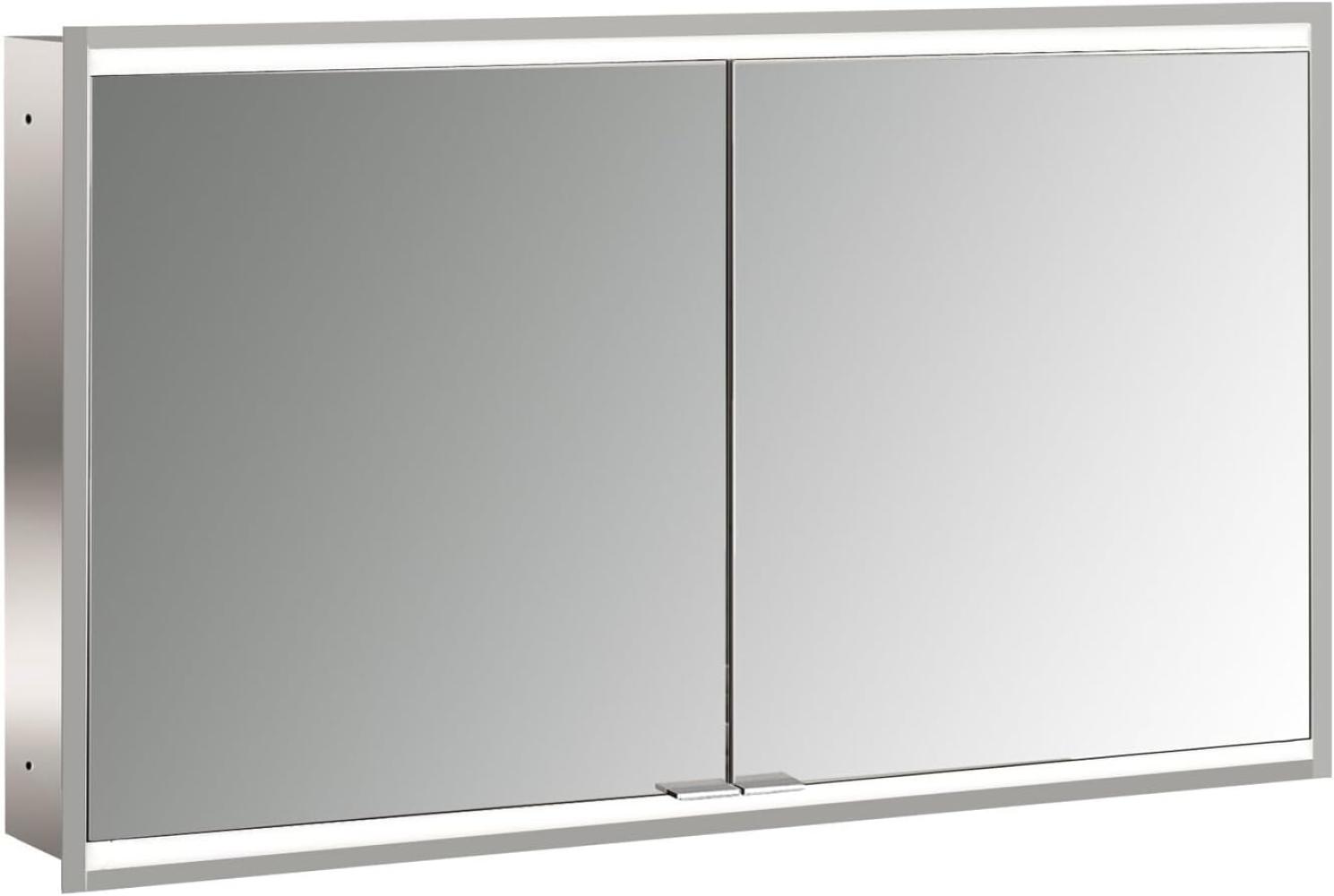 Emco prime 2 Lichtspiegelschrank, 1200 mm, 2 Türen, Unterputzmodell, IP 20, mit Lichtpaket, Ausführung: Glasrückwand verspiegelt - 949706056 Bild 1