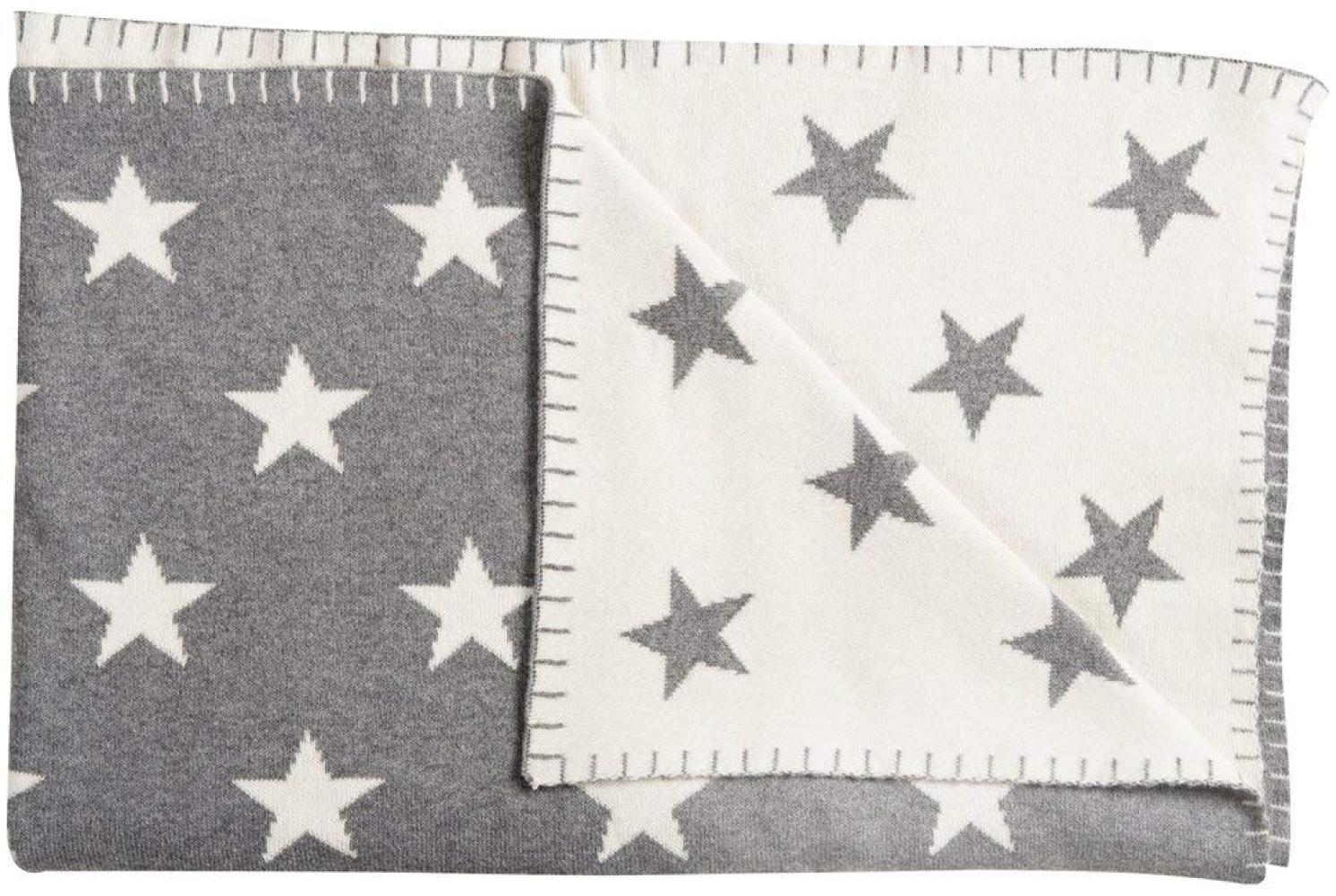 Schardt 'Big Star' Kuscheldecke grau/beige, 95x120 cm Bild 1