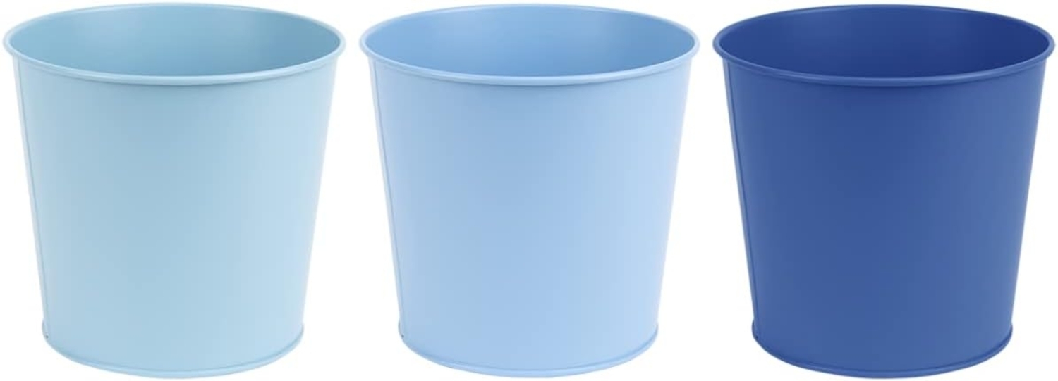 ESSCHERT DESIGN Blumentopf Zink blau Bild 1