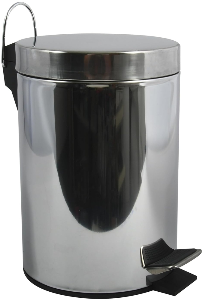 MSV 20 L Treteimer aus glänzendem Edelstahl 20l, Silber, 33 cm Bild 1
