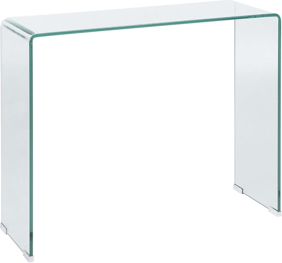 Konsolentisch Glas transparent 90 x 30 x 75 cm KENDALL Bild 1