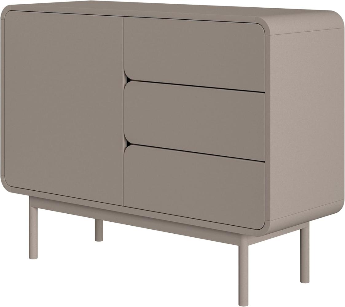 Selsey Oro - Sideboard mit 3 Schubladen, Dunkelbeige, 104 cm Bild 1