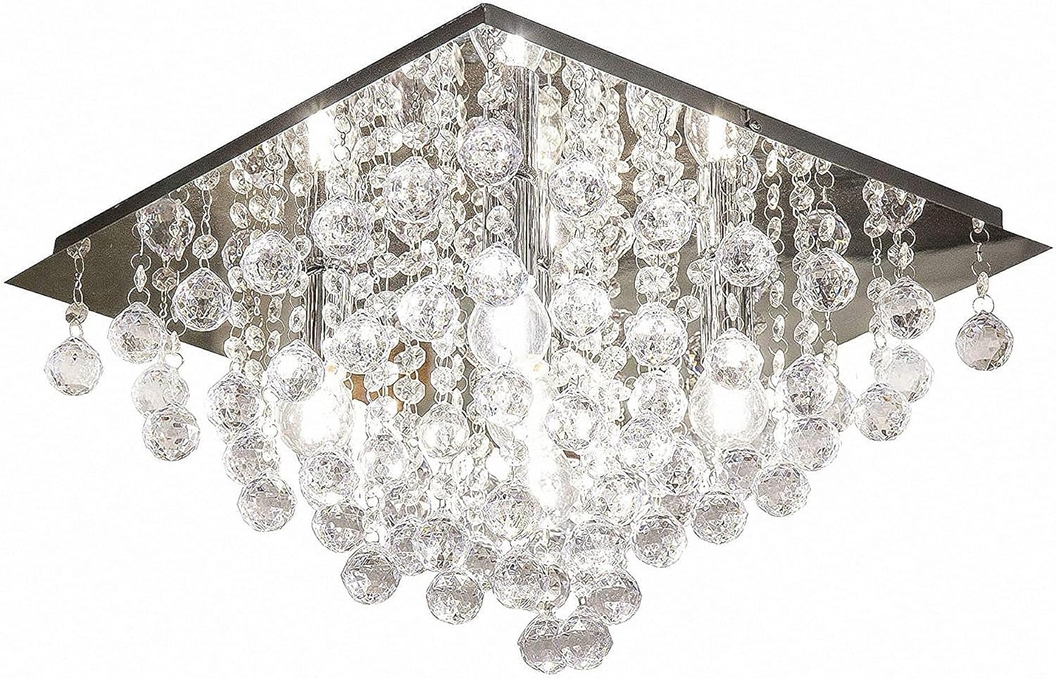 Kronleuchte CRIS 10152 Ø42CM Chrom pol, klar mit Besätzen Bild 1