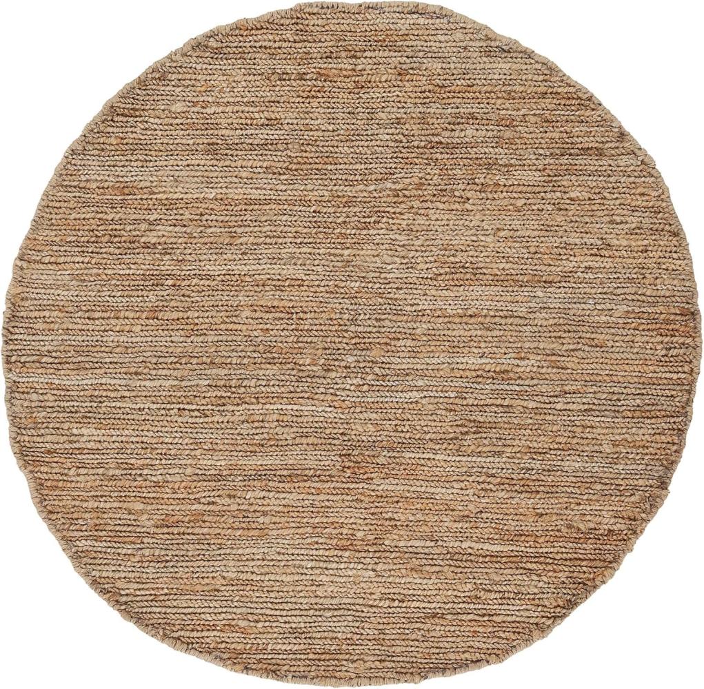 carpetfine Teppich Nala Juteteppich Naturfaser, rund, Höhe: 9 mm, wendbar, aus 100% Jute, in vielen Größen und Formen, quadratisch, rund Bild 1