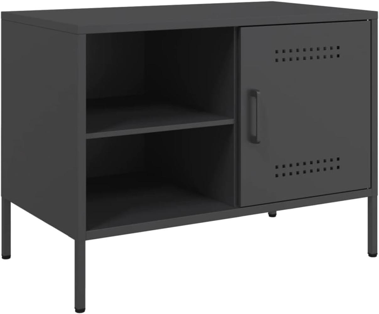 TV-Schrank Schwarz 68x39x50,5 cm Stahl Bild 1