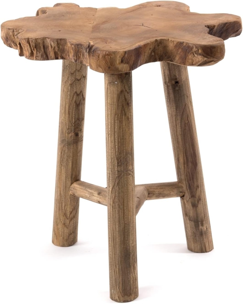 DESIGN DELIGHTS Beistelltisch BEISTELLTISCH "TREE", Altholz massiv, 50x40 cm, Natur Pflanzenhocker Bild 1