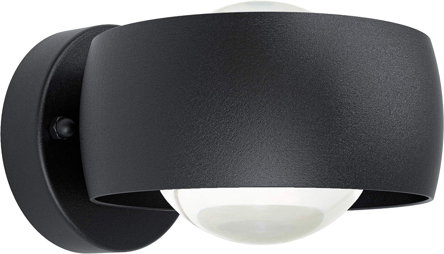 Eglo 98706 LED Wandleuchte TREVIOLO 1 Up & Downlight schwarz weiß L:16cm H:8,5cm T:19cm IP44 Bild 1