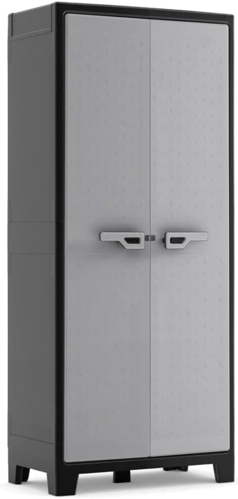 Keter Lagerschrank mit Regalböden Titan Schwarz und Grau 182 cm 434758 Bild 1