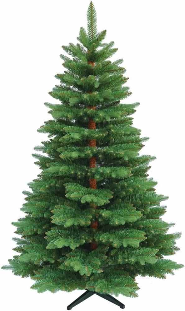 HXT 23012 150 cm künstlicher Weihnachtsbaum inklusive Metallständer, exklusiv & hochwertig, schwer entflammbar Bild 1