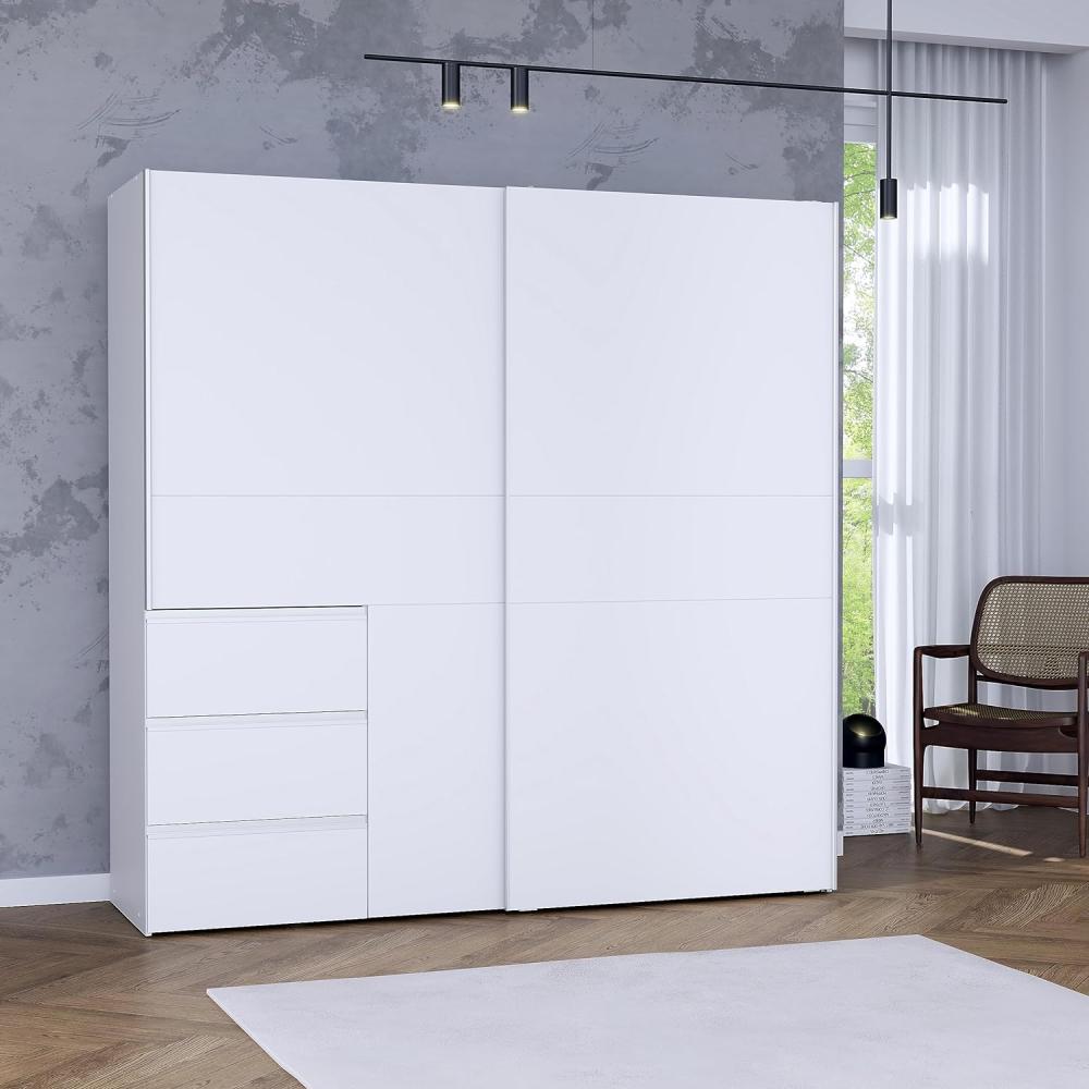 'Winn' Kleiderschrank, weiß, 200 cm Bild 1