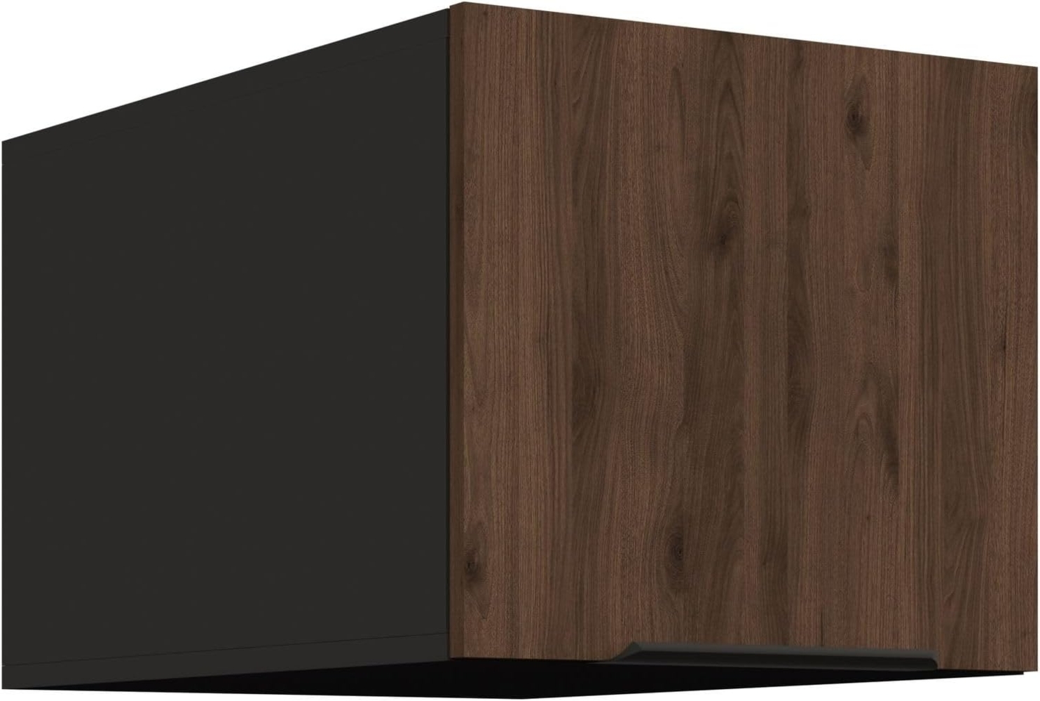 Aufsatzschrank Hochschrank 40 cm Küche MONZA Okapi Nußbaum Küchenzeile Bild 1