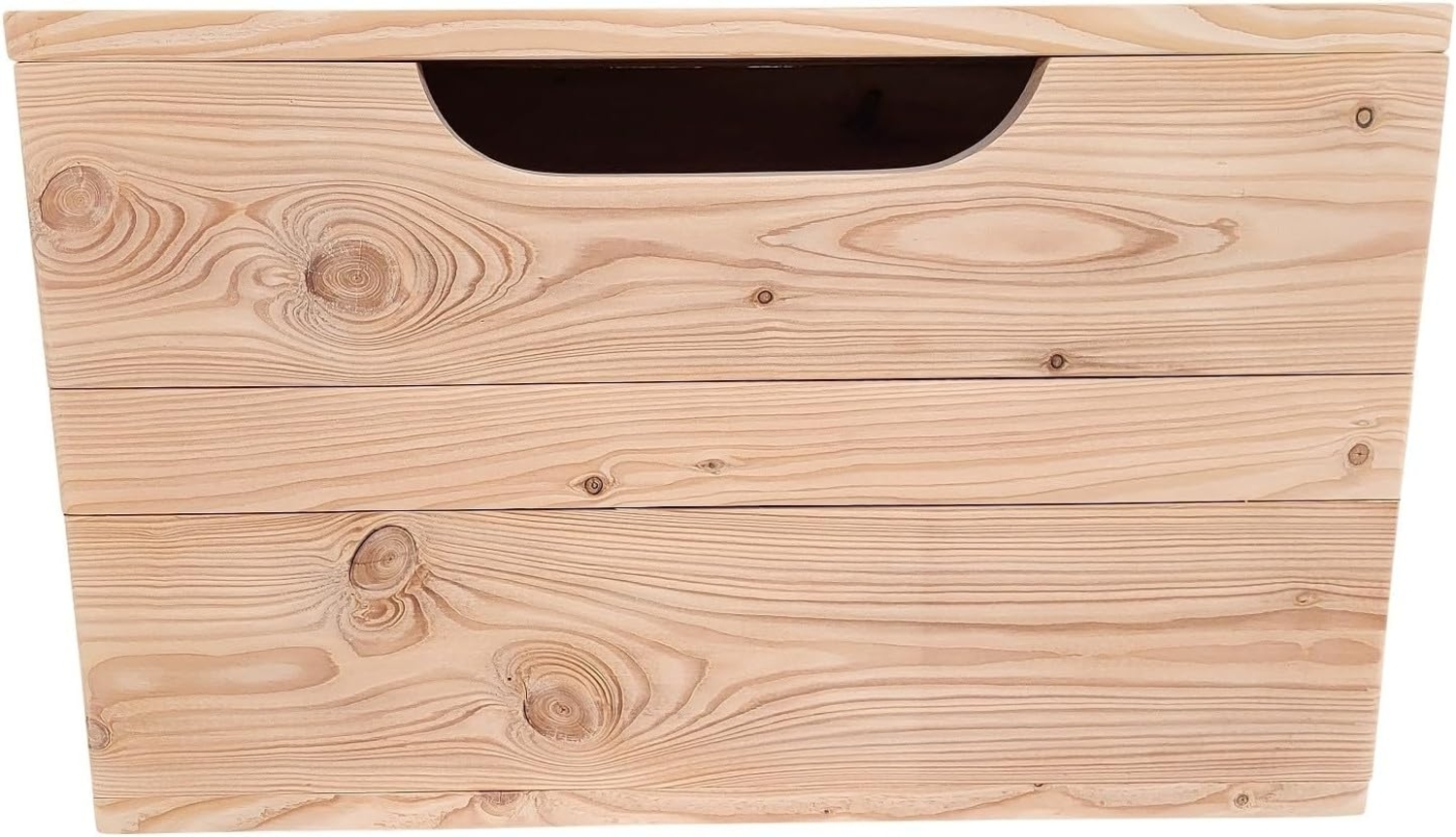 Wood4you - Kick Spielzeugkiste - Gerüst Holz - 80 cm - Rose Bild 1