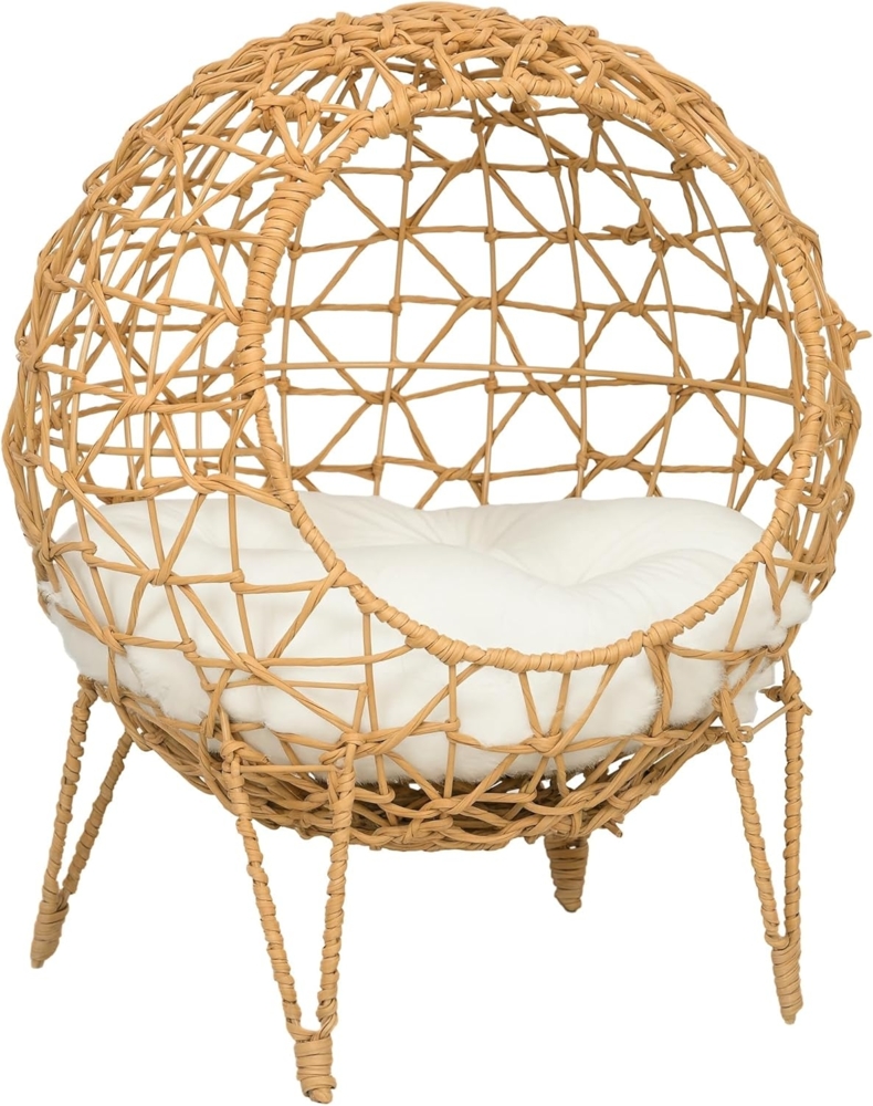 PawHut Tierhöhle Katzenhaus mit Metallgerüst Bild 1